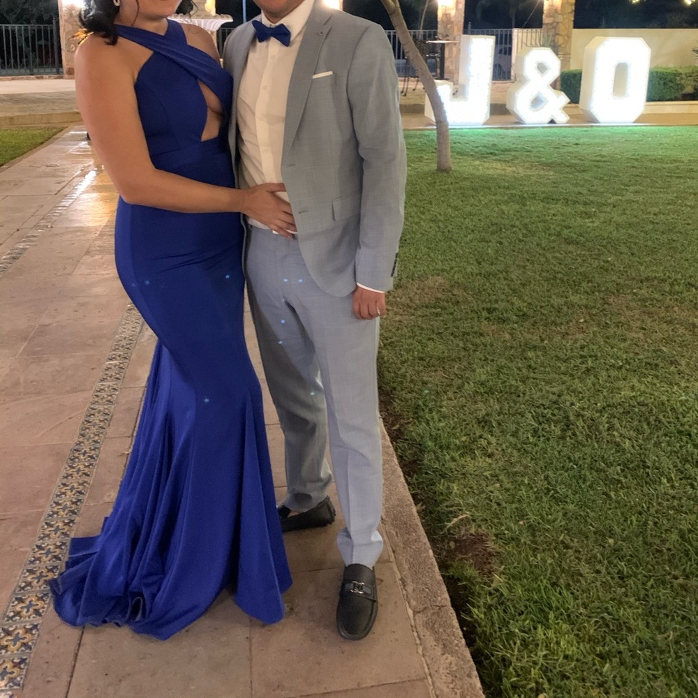 Royal blue dress size 10. Brand Jadore.
